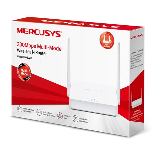 Router Inalambrico Mercusys MW302R 300Mbps Multimodo.