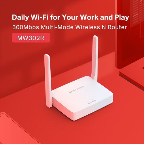 Router Inalambrico Mercusys MW302R 300Mbps Multimodo.