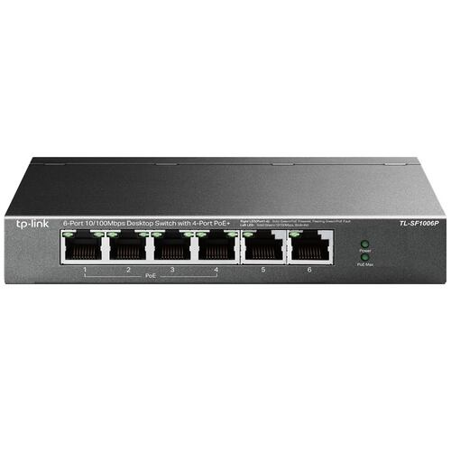 Switch 6 Puertos Tp-Link TL-SF1006P PoE 10/100 Mbps.