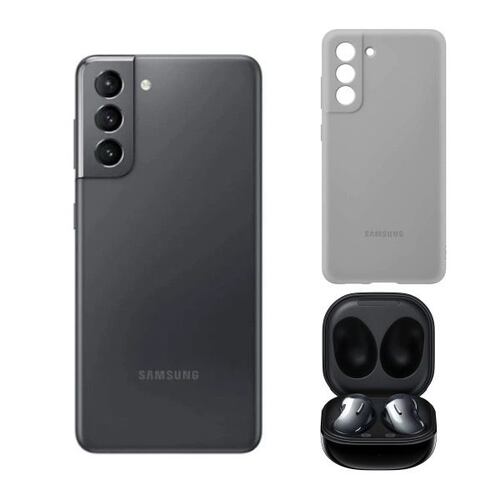 Samsung Galaxy S21 FE 5G 128GB Grafito Snapdragon Reacondicionado  + funda protectora + Audífonos inalámbricos