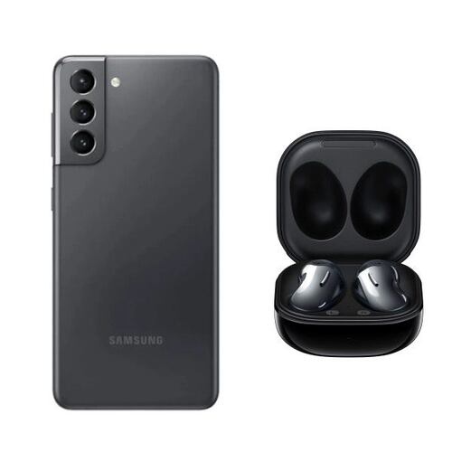 Samsung Galaxy S21 FE 5G 128GB Grafito Snapdragon Reacondicionado  + funda protectora + Audífonos inalámbricos