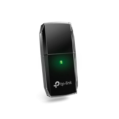 Tarjeta de Red Inalámbrica USB Doble Banda AC600, TP-Link Archer T2U, Negro.