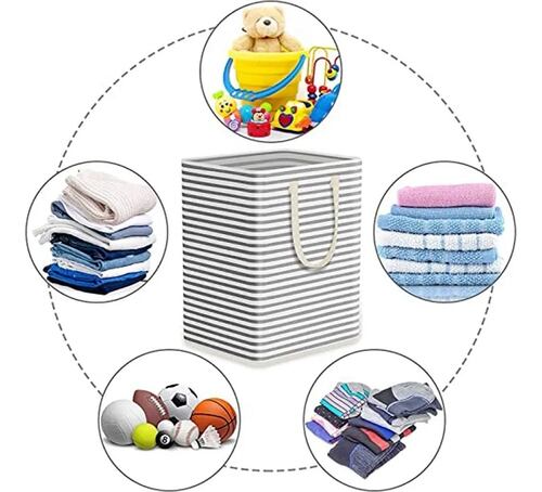 Cesto Grande Para Ropa Sucia Lavandería Plegable 75 L