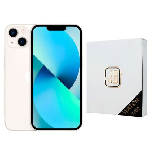 iPhone 13 128GB Blanco Reacondicionado Grado A + Reloj Genérico.