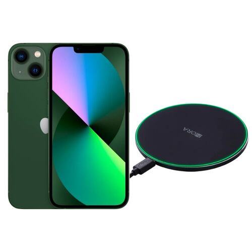 iPhone 13 128GB Verde Reacondicionado Grado A + Cargador Genérico.