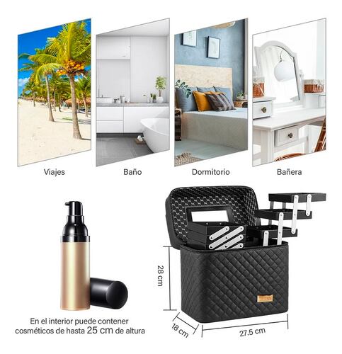 Bolsa Cosmetiquera Organizador De Viaje Estuche Profesional