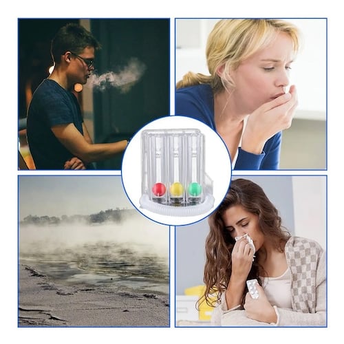 Inspirómetro Pulmonar Portátil Para Ejercicio Respiratorio