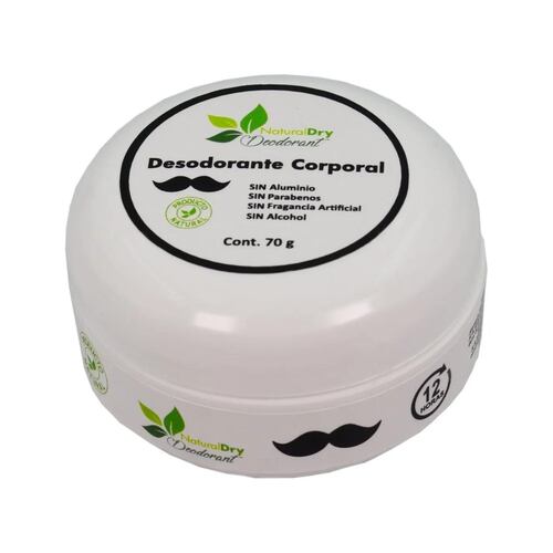 Desodorante Naturaldry 70g Natural Hidrata Elimina Olor