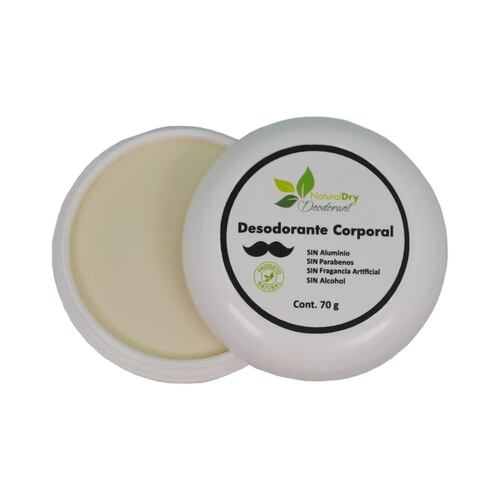 Desodorante Naturaldry 70g Natural Hidrata Elimina Olor