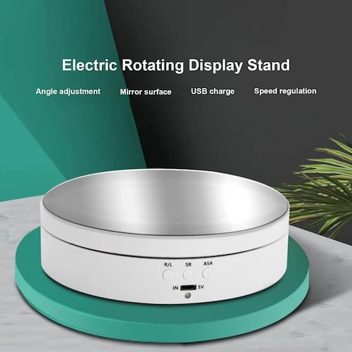 Base Giratoria Eléctrica De 3 Velocidades, Soporta 3 Kg