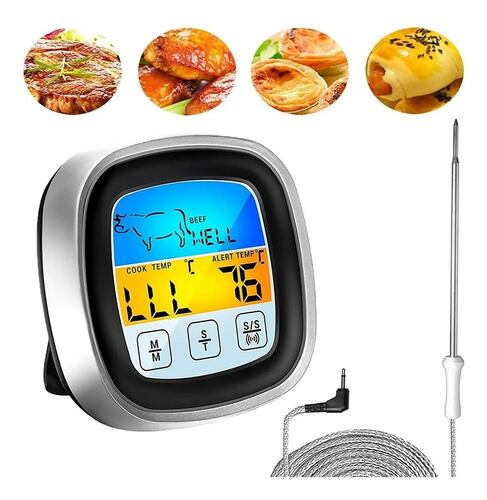 Termómetro De Cocina A Prueba De Agua Pantalla Táctil