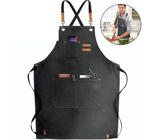 Mandil Delantal Impermeable Unisex Ajustable Con Bolsillo