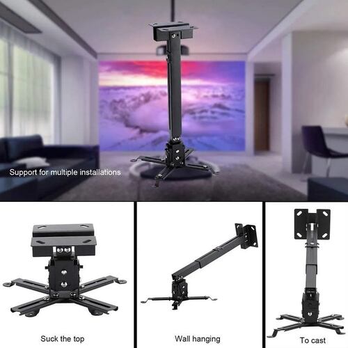 Soporte Proyector Universal Cañón Ajustable 15kg Techo Pared