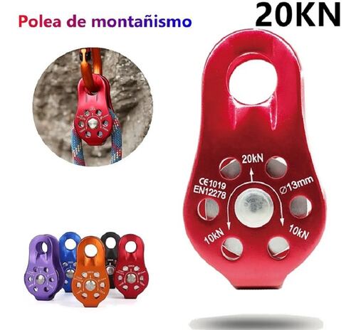 Polea De Escalada Roja 