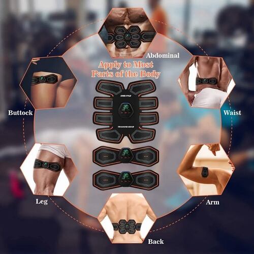Electroestimulador Muscular Abdominale Usb 10 Modos 20 Niveles