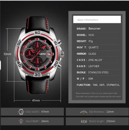 Reloj Pulsera Impermeable Digital Multifunción Para Hombre