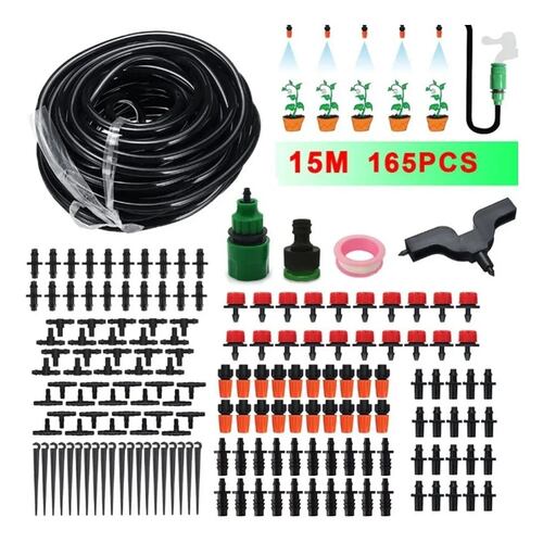 Sistema De Riego Automático Por Goteo  165 Pz