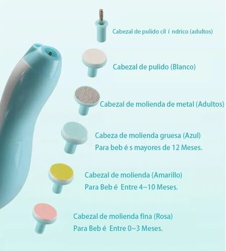 Juego De Lima De Uñas Eléctrica Para Adultos Y Bebés