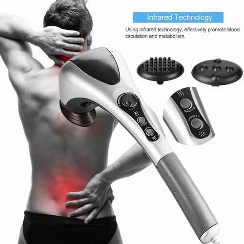 Masajeador Electrico Doble Cabeza Infrarojo Cuerpo Completo