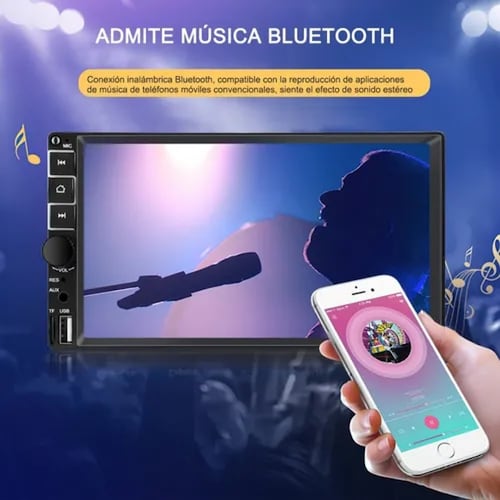 Autoestereos Pantalla Coche Bluetooth Remoto Volante Camara.