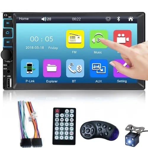 Autoestereos Pantalla Coche Bluetooth Remoto Volante Camara.