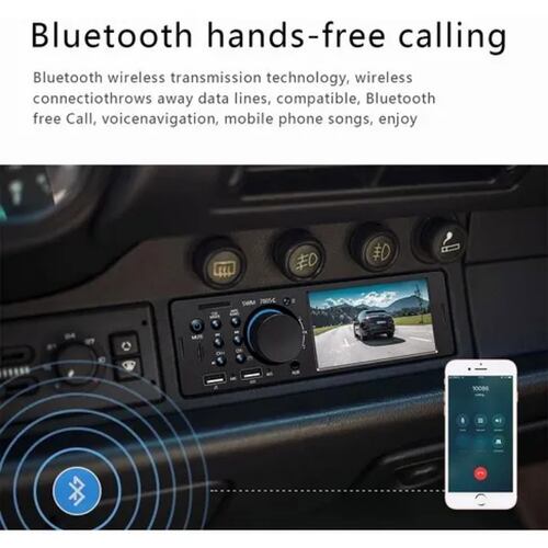 Reproductor Auto Estereo Pantalla Táctil 4.1 Mp5 Bt + Camara