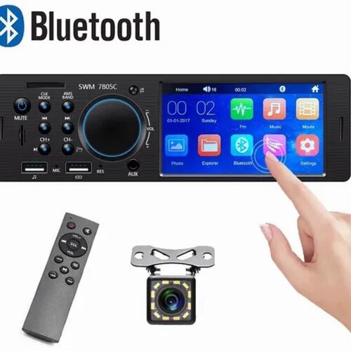 Reproductor Auto Estereo Pantalla Táctil 4.1 Mp5 Bt + Camara