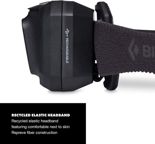 Black Diamond Equipment - Storm 500-R - Linterna frontal - Negro.