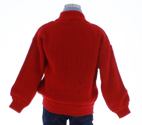 Chamarra Niño Tejida Roja 2710 1 a 16 Años.