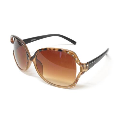 Lentes Casuales Armazón/Micas Café Animal Print PVC Wallis.