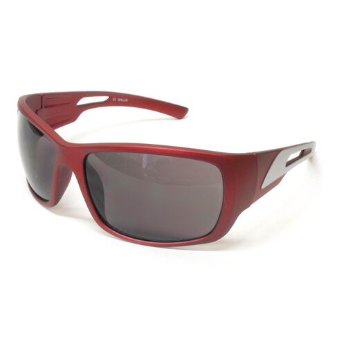 Lentes Deportivos Armazón Vino Mate Micas Humo PVC Wallis.