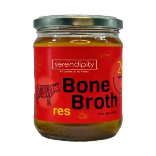 Caldo De Huesos Res 400ml Bone Broth Serendipity Orgánico 