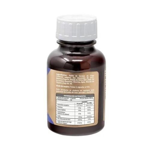 Zinc Con Germen De Trigo 200 Cápsulas De 400mg C/u Naturagel