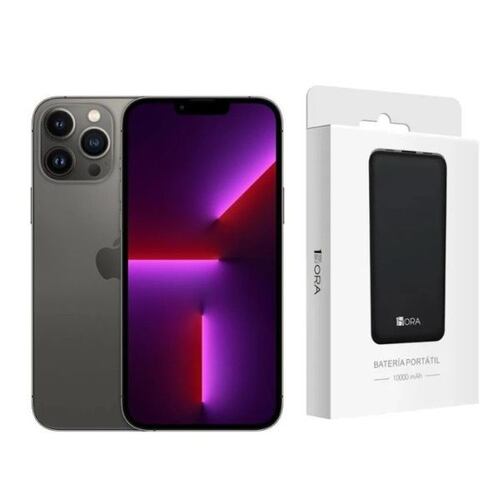 Apple IPhone 13 Pro Max Grafito 1TB reacondicionado  + Batería Portátil 10000 mAh.