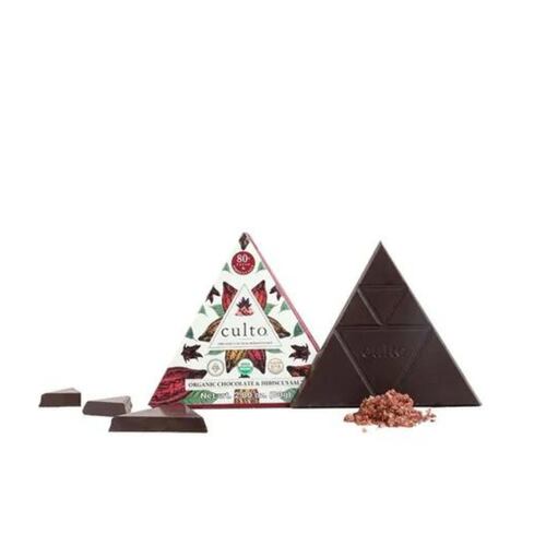 Chocolate Amargo 80% Cacao Con Sal De Jamaica 80g Culto 