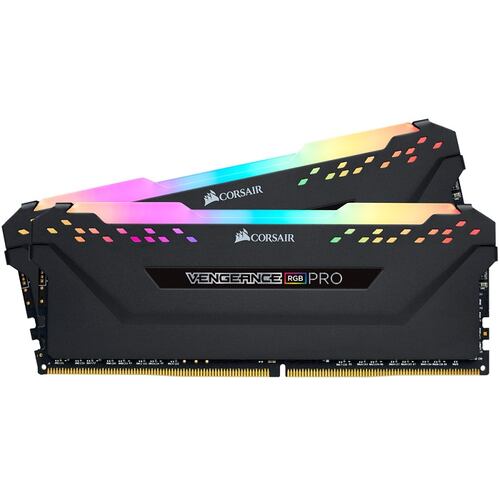 Memorias Ram DDR4 Corsair Vengeance RGB PRO 3600MHz 16GB PC4-28800 Kit 2x8 Negras CMW16GX4M2D3600C18.