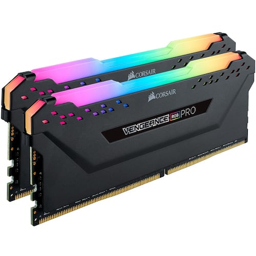 Memorias Ram DDR4 Corsair Vengeance RGB PRO 3600MHz 16GB PC4-28800 Kit 2x8 Negras CMW16GX4M2D3600C18.