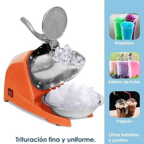 Maquina Trituradora de Hielo 300W 2200 r/min Acero Inoxidable 65 Kg/h