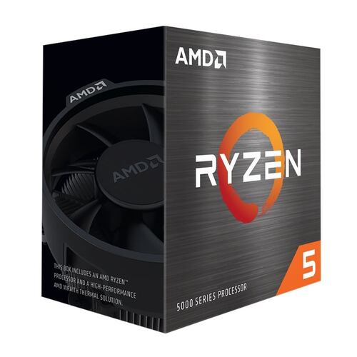 Procesador AMD Ryzen 5 5500, AM4, 6 Núcleos, 3.6 GHz, Disipador Wraith Stealth, no incluye Gráficos.