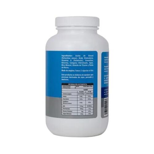 Ácido Hialurónico con Vitamina A y Colágeno 160 cápsulas.