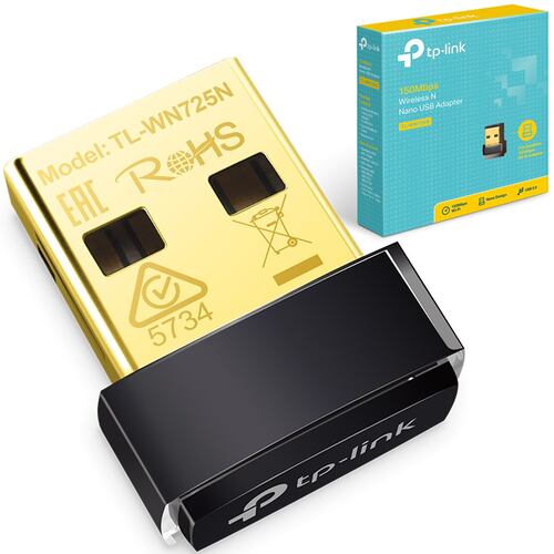 Adaptador Nano De Red Inalambrico USB Tp-Link TL-WN725N 150 Mbps.