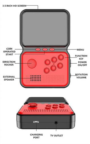 Consola portatil de juegos arcade Box 900 Juegos Portatil Conexión A Tv