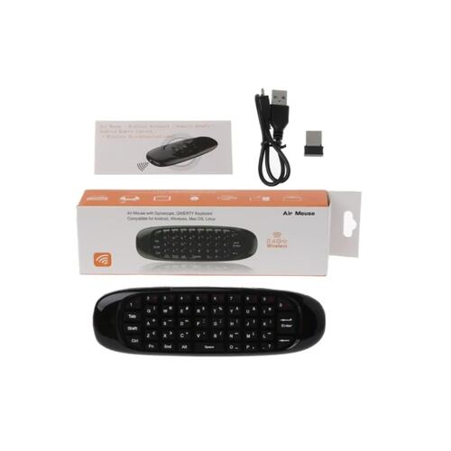 Air Mouse C120 Usb Con Mini Teclado Y Pila Recargable 