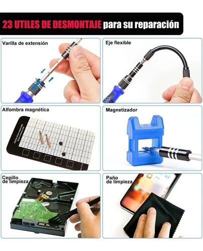 Caja De Herramientas Kit Desarmador Relojero Ps4 Celular 