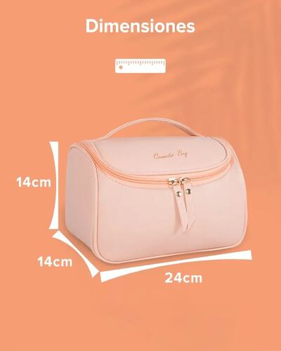 Cosmetiquera Neceser Bolsa Organizadora Rosa