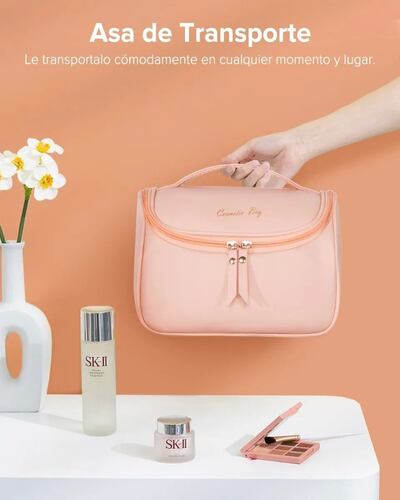 Cosmetiquera Neceser Bolsa Organizadora Rosa