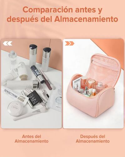Cosmetiquera Neceser Bolsa Organizadora Rosa