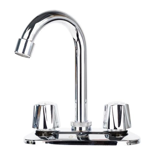 CNX Mezcladora para Lavabo Cubierta en Acero Inoxidable.