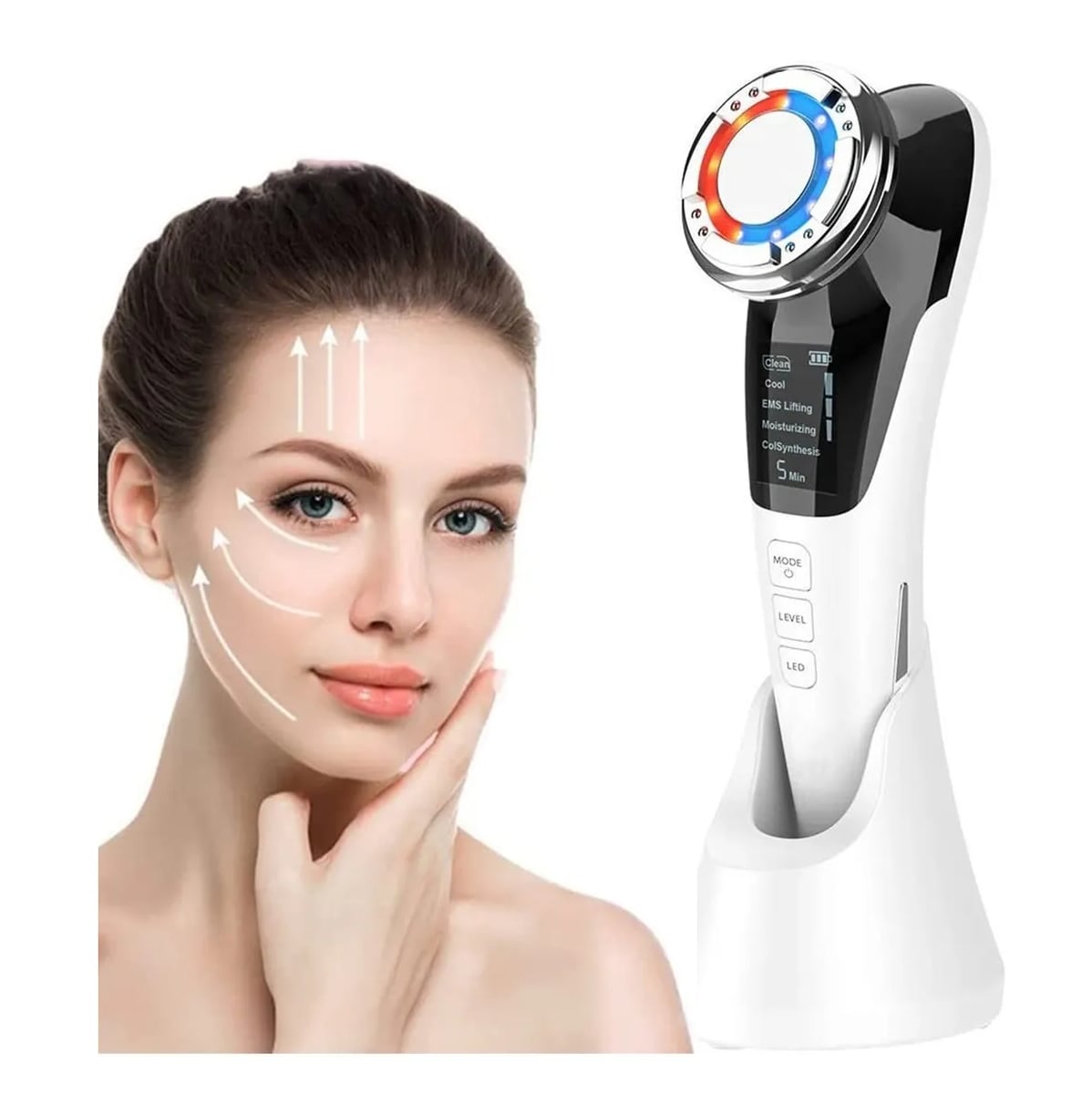 Masajeador Facial Instrumento Multifuncional Con Frio Calor