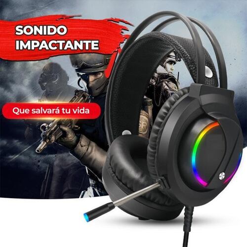Audifonos Gamer luz Led Colores Ps4 Xbox Pc Laptop nintendo switch tablet smartphone